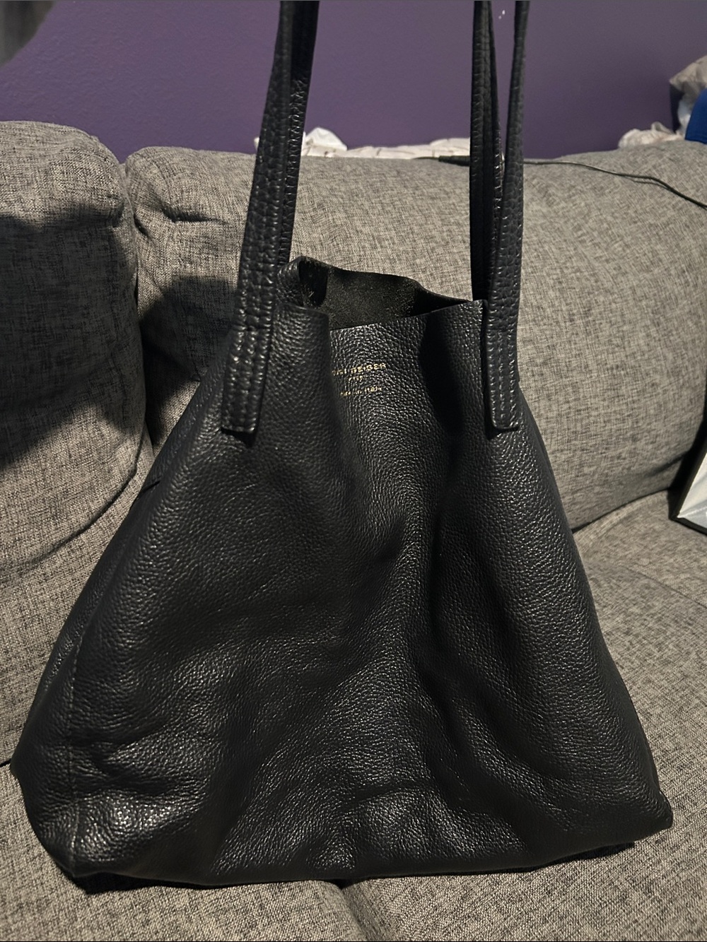 Kurt Geiger Violet Leather Tote - Picture 4 of 14